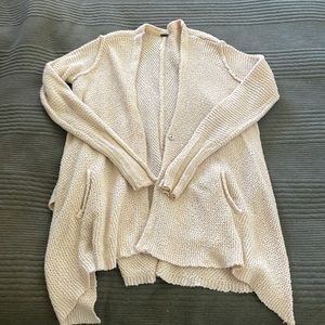 Cream knit cardigan Free People sweater, size: Small